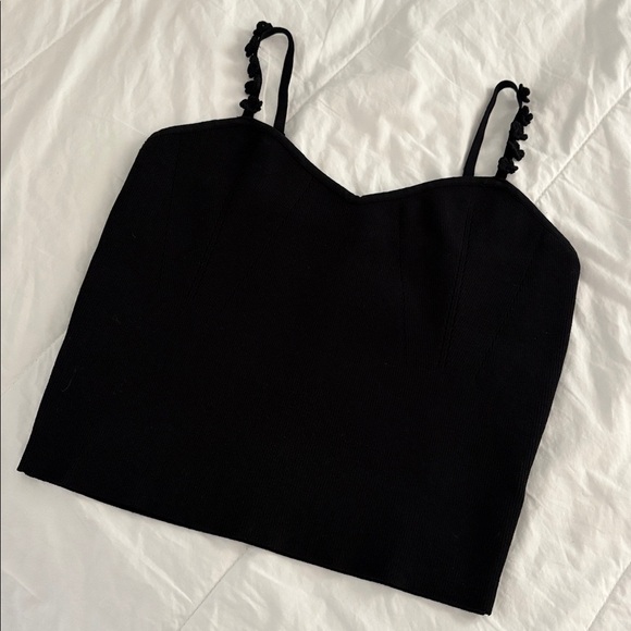 Bailey 44 Classic Black Top with Rosette detailing - Picture 1 of 6